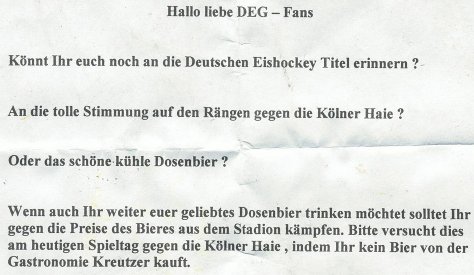 Tja, das wars dann
